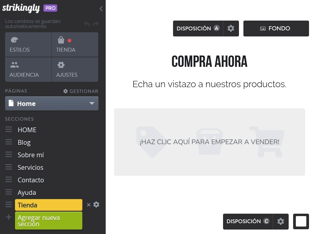 null ¿Cómo subir imágenes de productos a Strikingly?